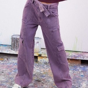 NWOT Purple Cargo Pants